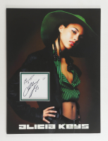 Alicia Keys Signed Custom Matted Cut Display Inscribed "Big [Heart]" (JSA) at PristineAuction.com