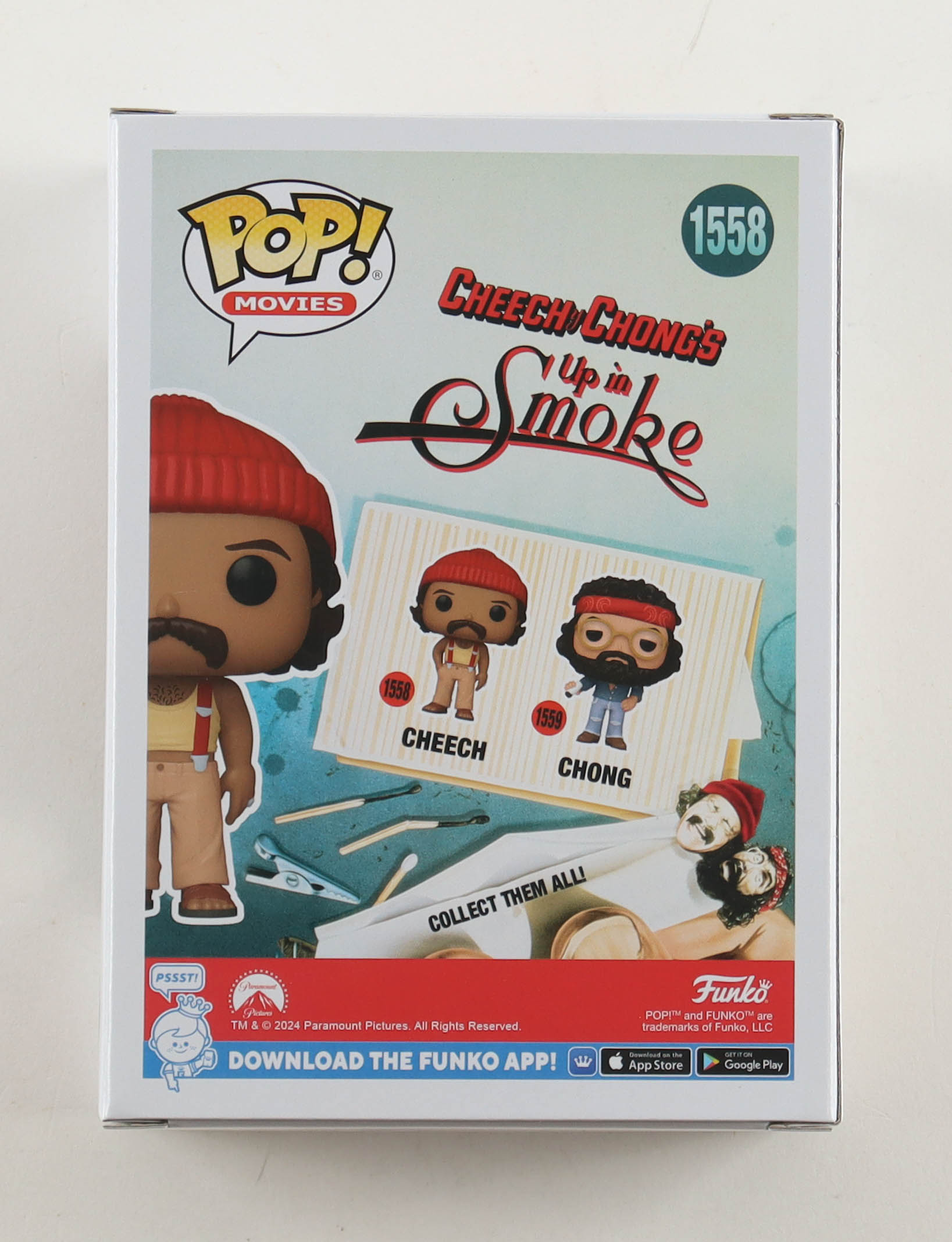 Cheech Marin Signed "Cheech & Chong's Up In Smoke" #1558 Cheech Funko Pop! Vinyl Figure (Beckett) at PristineAuction.com Cheech Marin Signed "Cheech & Chong's Up In Smoke" #1558 Cheech Funko Pop! Vinyl Figure (Beckett) at PristineAuction.com