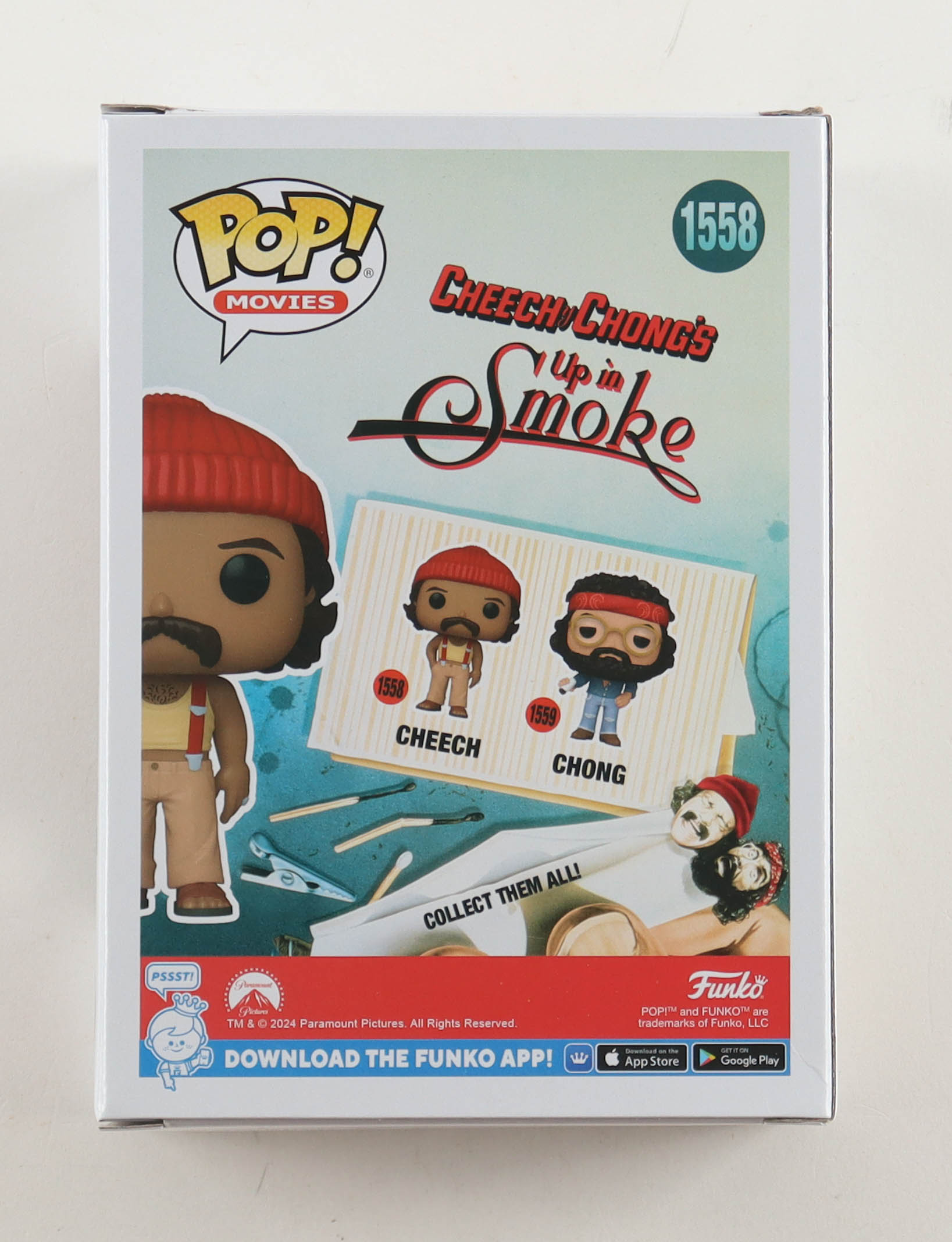 Cheech Marin Signed "Cheech & Chong's Up In Smoke" #1558 Cheech Funko Pop! Vinyl Figure (Beckett) at PristineAuction.com Cheech Marin Signed "Cheech & Chong's Up In Smoke" #1558 Cheech Funko Pop! Vinyl Figure (Beckett) at PristineAuction.com