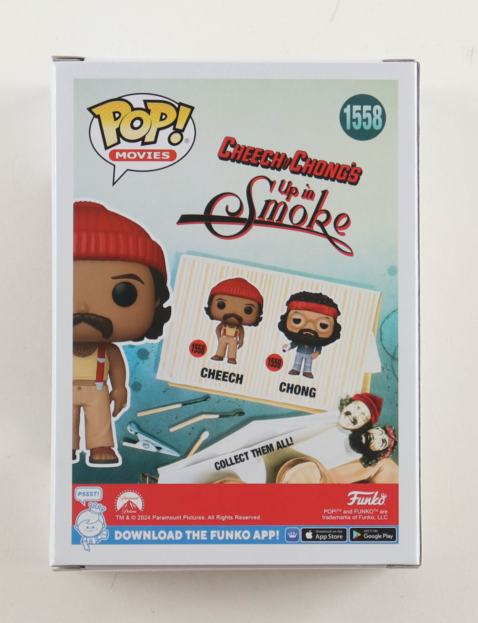 Cheech Marin Signed "Cheech & Chong's Up In Smoke" #1558 Cheech Funko Pop! Vinyl Figure (Beckett) at PristineAuction.com Cheech Marin Signed "Cheech & Chong's Up In Smoke" #1558 Cheech Funko Pop! Vinyl Figure (Beckett) at PristineAuction.com