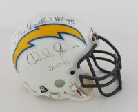 Junior Seau, Kellen Winslow & Charlie Joiner Signed Chargers Mini Helmet Inscribed "HOF 95" & "HOF 96" (Beckett) at PristineAuction.com