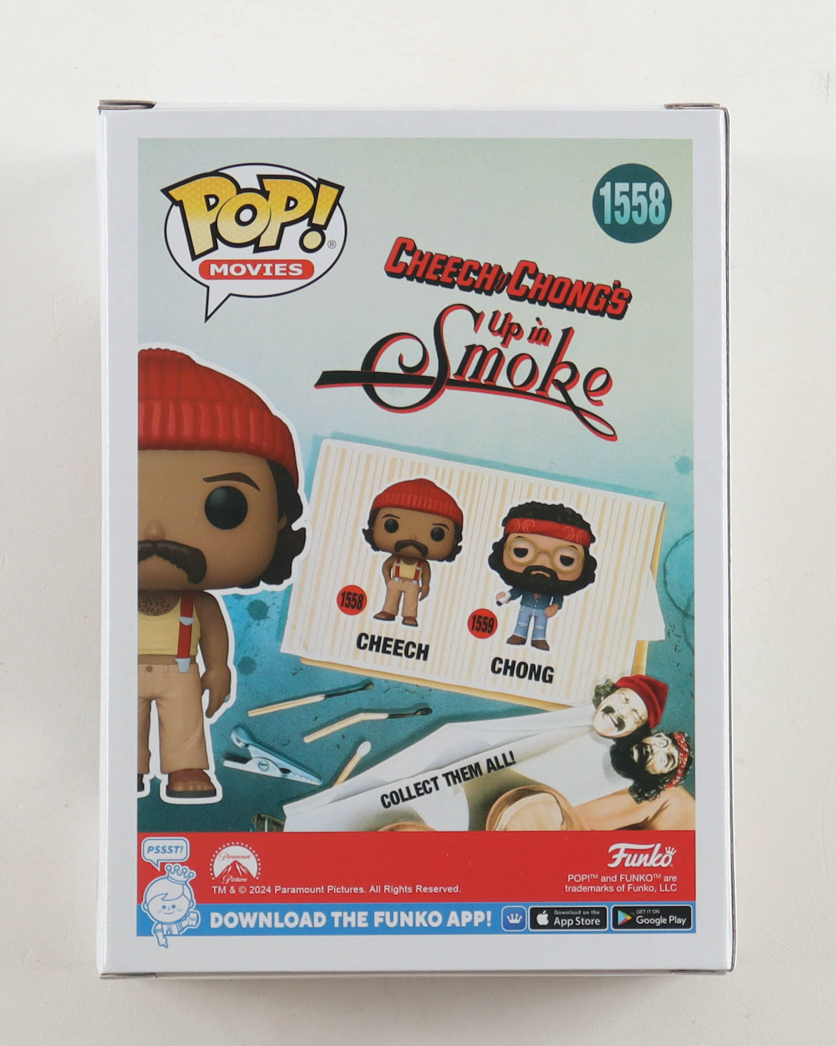 Cheech Marin Signed "Cheech & Chong's: Up in Smoke" #1558 Cheech Funko Pop! Vinyl Figure (Beckett) at PristineAuction.com Cheech Marin Signed "Cheech & Chong's: Up in Smoke" #1558 Cheech Funko Pop! Vinyl Figure (Beckett) at PristineAuction.com
