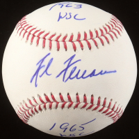 Al Ferrara Signed OML Baseball Inscribed "1963 WSC" & "1965 WSC" (MLB) at PristineAuction.com