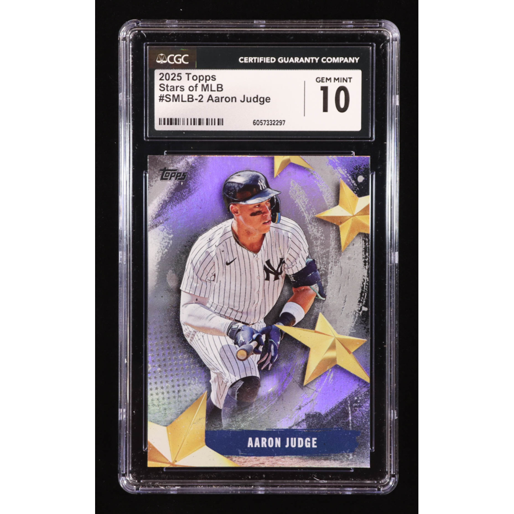 Aaron Judge 2025 Topps Stars of MLB #SMLB2 (CGC 10) at PristineAuction.com