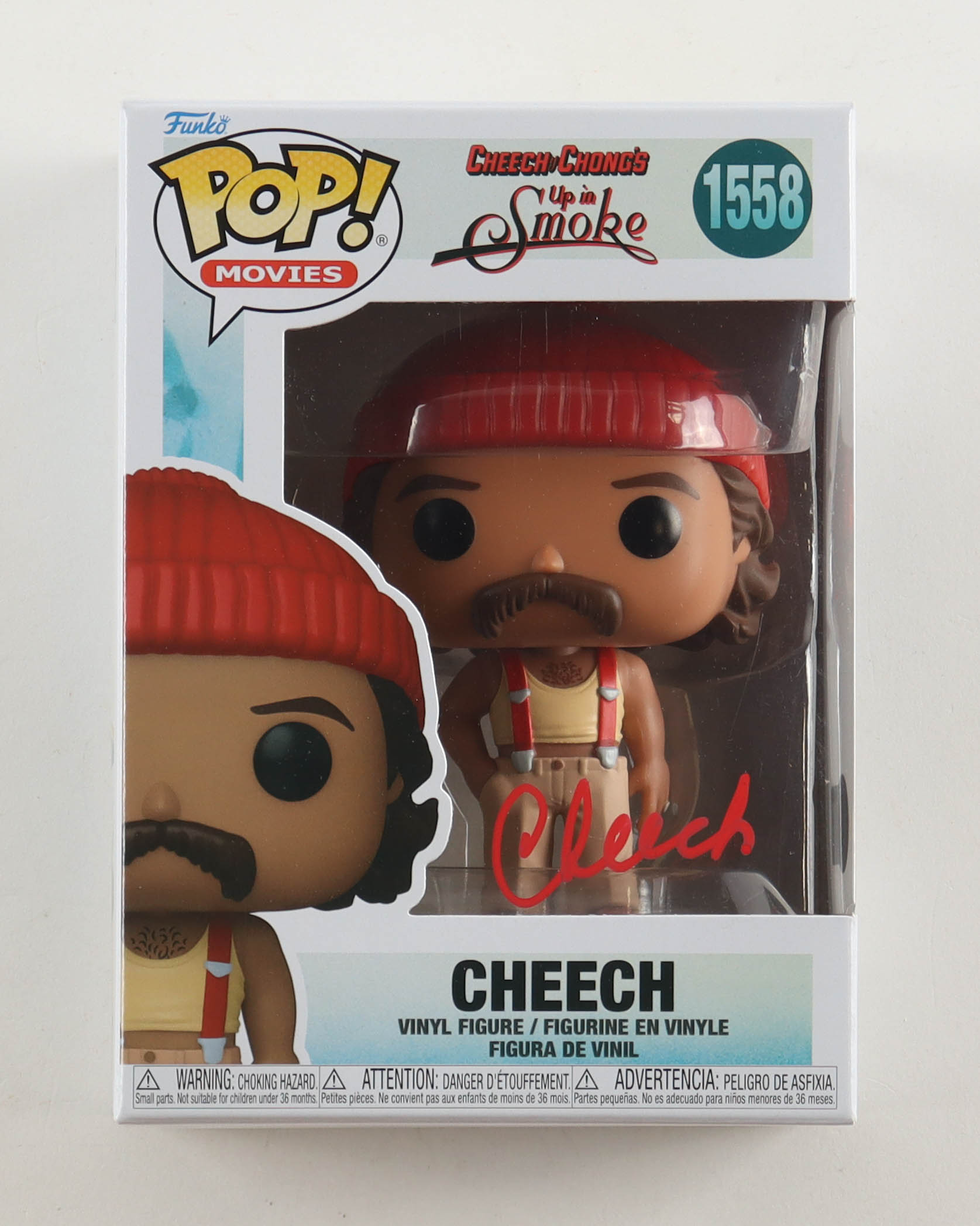 Cheech Marin Signed "Cheech & Chong's: Up in Smoke" #1558 Cheech Funko Pop! Vinyl Figure (Beckett) at PristineAuction.com Cheech Marin Signed "Cheech & Chong's: Up in Smoke" #1558 Cheech Funko Pop! Vinyl Figure (Beckett) at PristineAuction.com