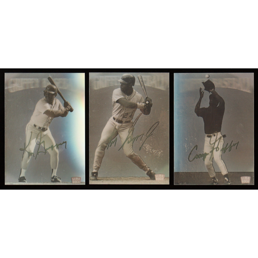 Ken Griffey Jr. 1992 Lime Rock Griffey Holograms Set of (3) Cards at PristineAuction.com
