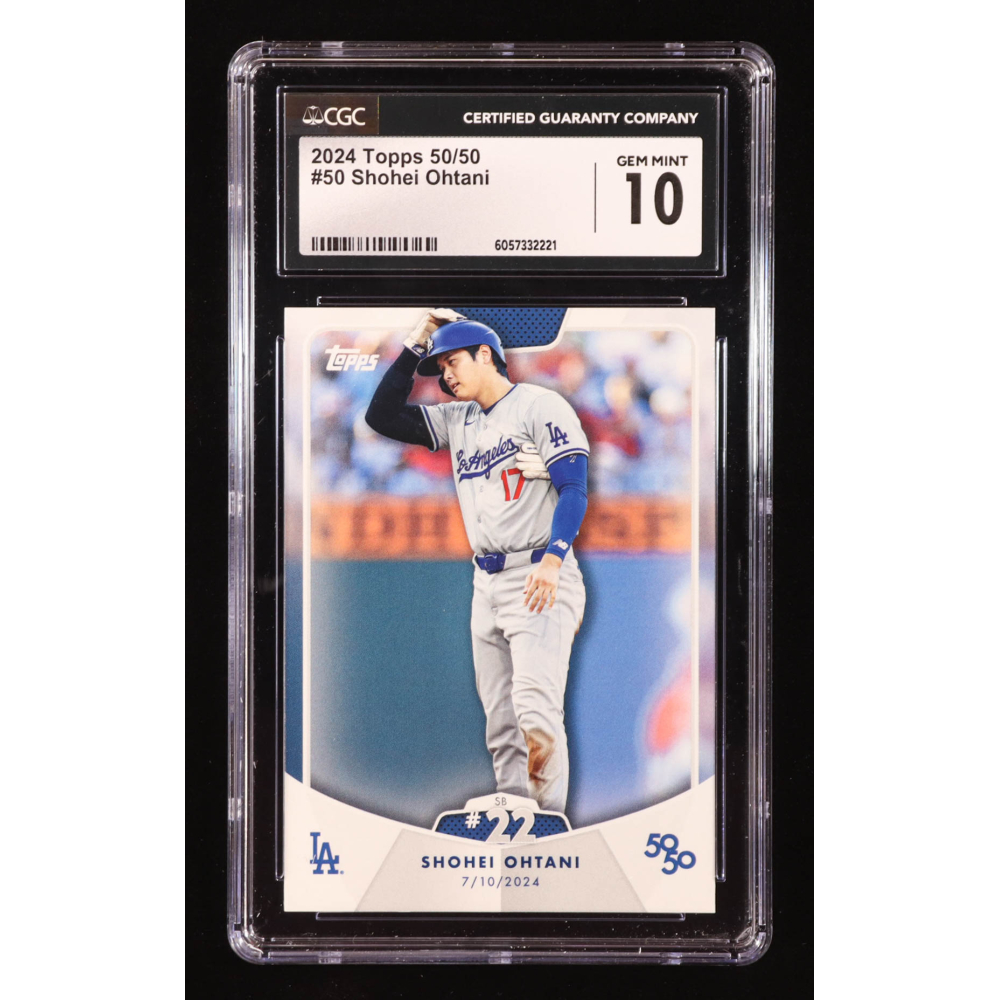 Shohei Ohtani 2024 Topps 50/50 Ohtani #50 (CGC 10) at PristineAuction.com
