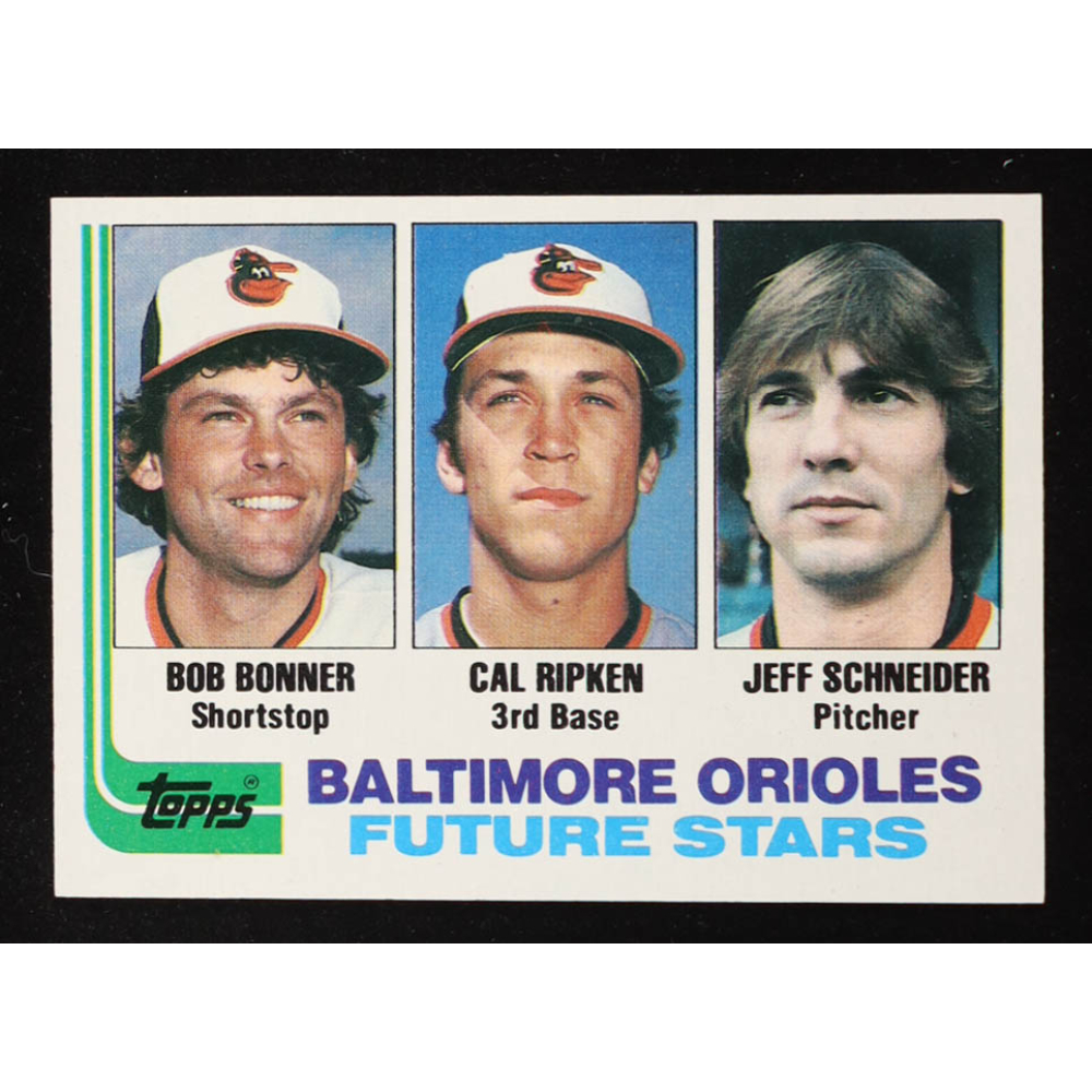 Bob Bonner / Cal Ripken / Jeff Schneider 1982 Topps #21 RC at PristineAuction.com