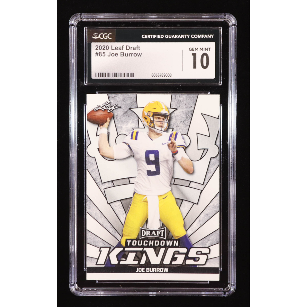 Joe Burrow 2020 Leaf Draft #85 TK RC (CGC 10) at PristineAuction.com