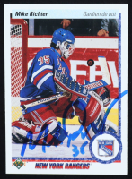Mike Richter Signed 1990-91 Upper Deck #32 RC (JSA) at PristineAuction.com
