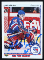 Mike Richter Signed 1990-91 Upper Deck #32 RC (JSA) at PristineAuction.com