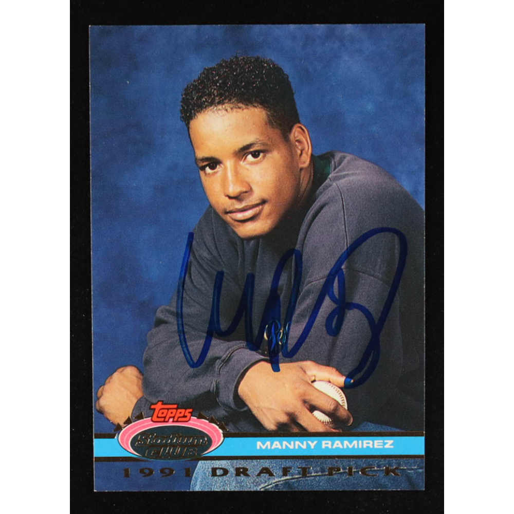 Manny Ramirez Signed 1992 Stadium Club Dome #146 RC (JSA) at PristineAuction.com
