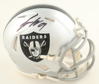 Tyree Wilson Signed Raiders Speed Mini Helmet (Beckett) at PristineAuction.com