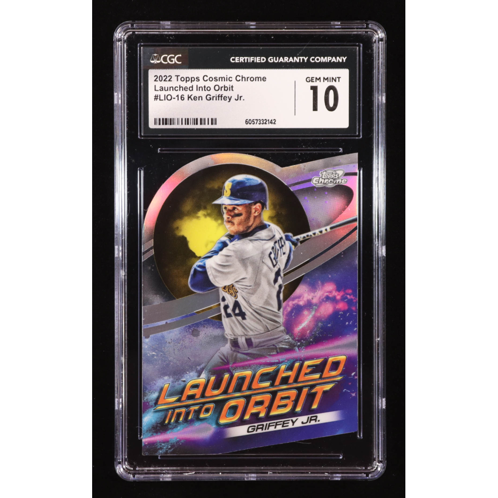 Ken Griffey Jr. 2022 Topps Cosmic Chrome Launched Into Orbit #LIO16 (CGC 10) at PristineAuction.com