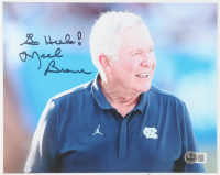 Mack Brown Signed North Carolina Tar Heels 8x10 Photo Inscribed "Go Heels!" (Beckett) at PristineAuction.com