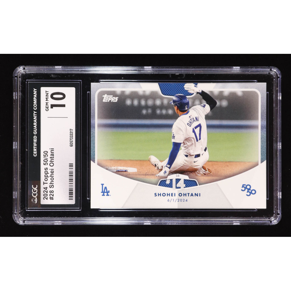 Shohei Ohtani 2024 Topps 50/50 Ohtani #28 (CGC 10) at PristineAuction.com