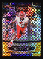 Malik Willis 2022 Select Draft Picks Prizms Black and Gold Squares #2 RC #031/100 at PristineAuction.com