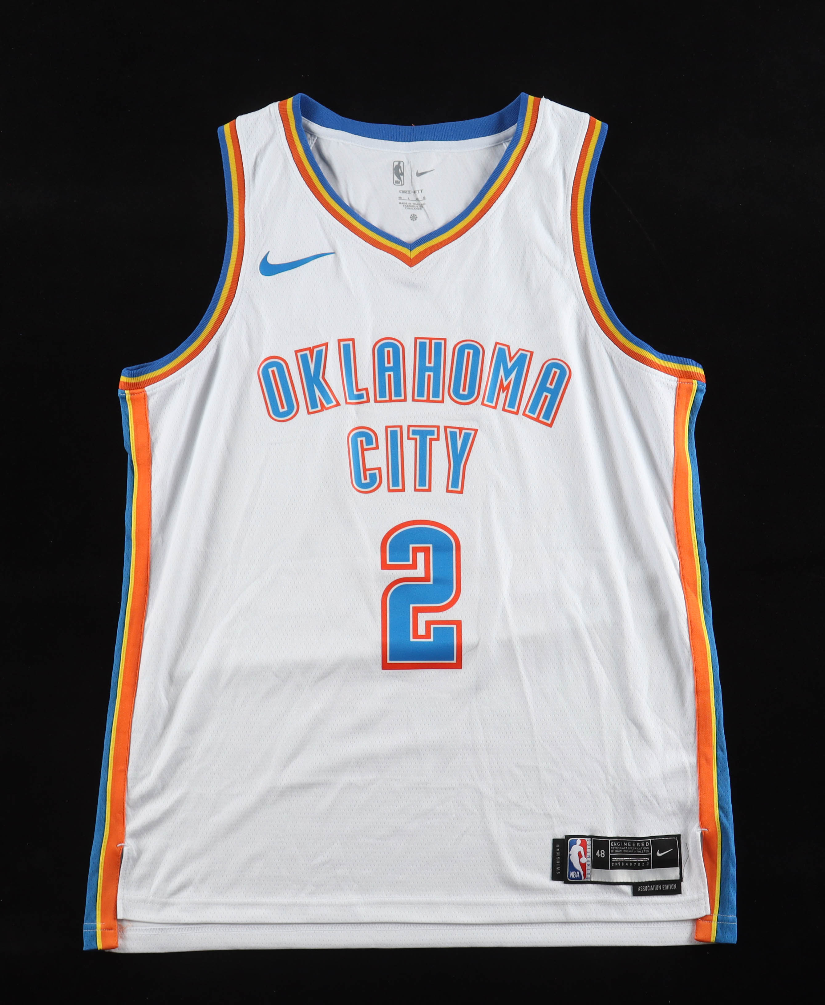 Shai Gilgeous-Alexander Signed Thunder Nike Authentic Jersey