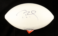 Tom Brady Signed Patriots Logo NFL Football (Beckett) at PristineAuction.com