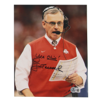 Jim Tressel Signed Ohio State Buckeyes 8x10 Photo Inscribed "Yea Ohio!" (Beckett) at PristineAuction.com