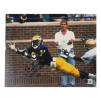 Desmond Howard Signed Michigan Wolverines 8x10 Photo Inscribed "Go Blue!" (Beckett) at PristineAuction.com