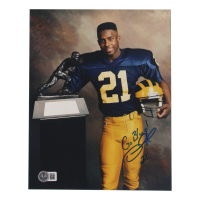 Desmond Howard Signed Michigan Wolverines 8x10 Photo Inscribed "Go Blue!" (Beckett) at PristineAuction.com