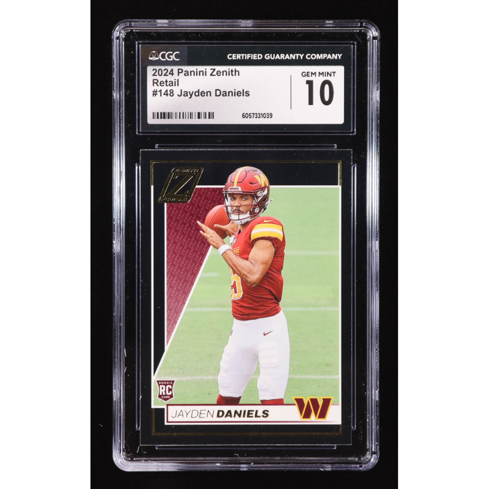 Jayden Daniels 2024 Zenith Retail #148 RC (CGC 10) at PristineAuction.com