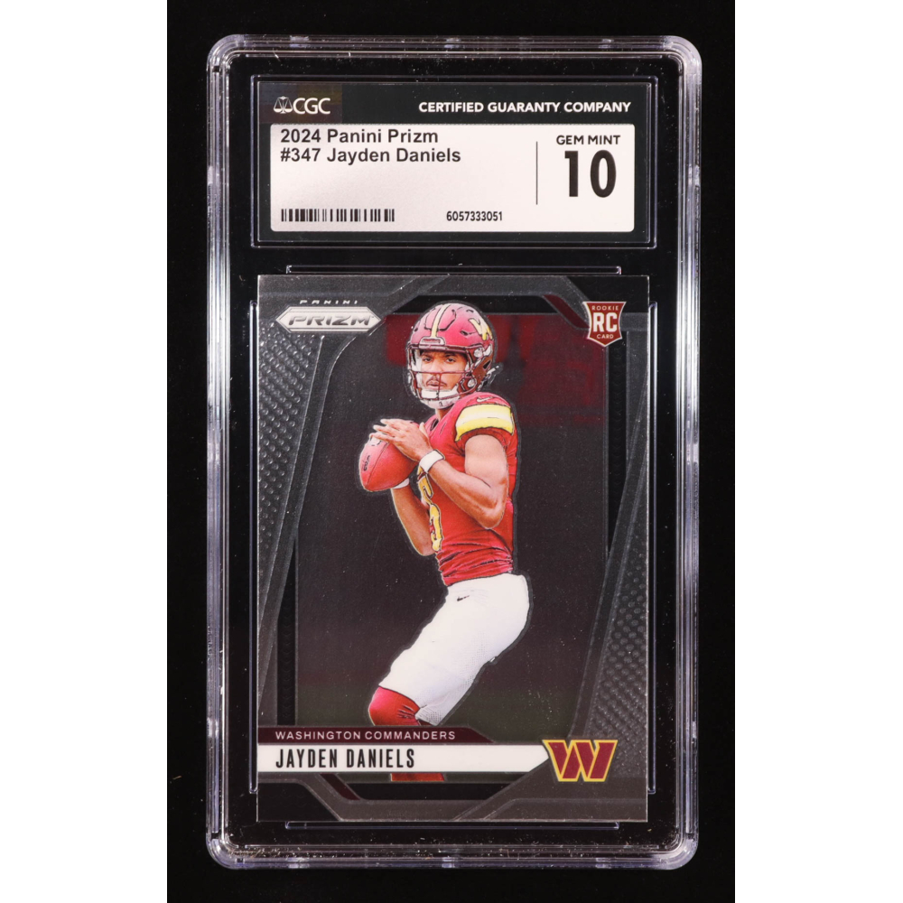 Jayden Daniels 2024 Panini Prizm #347 RC (CGC 10) at PristineAuction.com