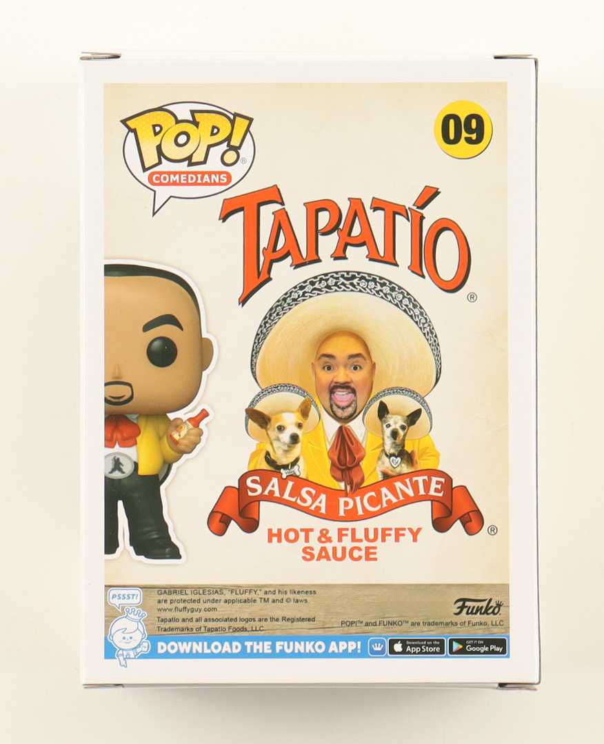 Gabriel Iglesias Signed "Tapatio" #09 Tapatio Fluffy Funko Pop! Vinyl Figure (JSA) at PristineAuction.com Gabriel Iglesias Signed "Tapatio" #09 Tapatio Fluffy Funko Pop! Vinyl Figure (JSA) at PristineAuction.com