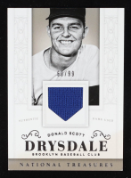 Don Drysdale 2014 Panini National Treasures #53 Jersey #60/99 at PristineAuction.com