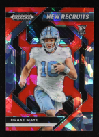 Drake Maye 2024 Panini Prizm Draft Picks New Recruits Red Ice #7 RC at PristineAuction.com