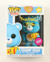 Muriel Fahrion Signed "Care Bears: 40th Anniversary" #1203 Champ Bear Funko Pop! Vinyl Figure (JSA) at PristineAuction.com