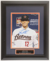 Carlos Correa Signed Astros Custom Framed Photo Display (JSA & PSA) at PristineAuction.com