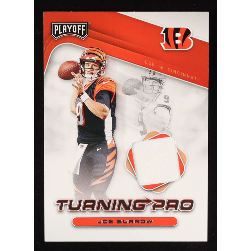 Joe Burrow 2020 Playoff Turning Pro Memorabilia #TP1 RC at PristineAuction.com
