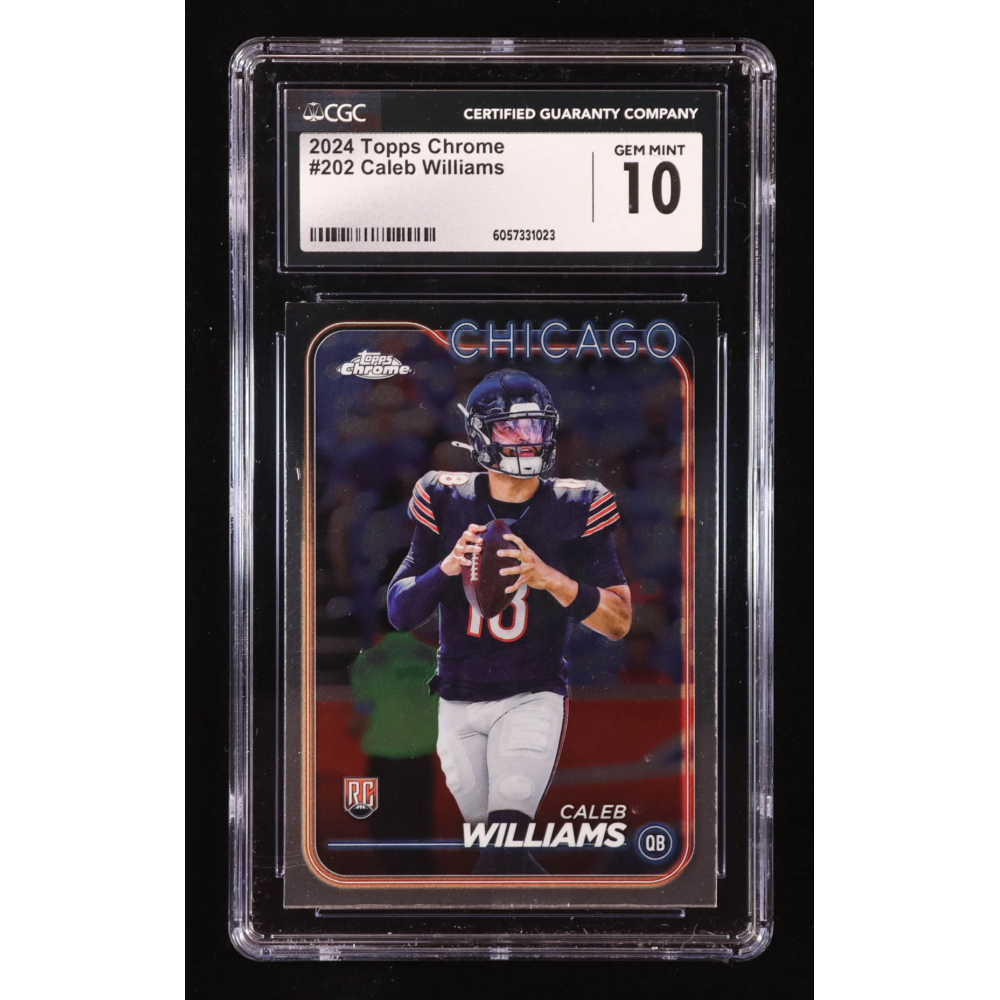 Caleb Williams 2024 Topps Chrome #202 RC (CGC 10) at PristineAuction.com