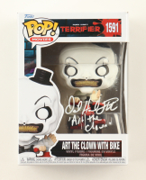 David Howard Thornton Signed "Terrifier" #1591 Art The Clown With Bike Funko Pop! Vinyl Figure Inscribed "Art The Clown" with Hand-Drawn Sketch(JSA) at PristineAuction.com