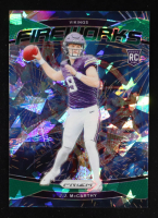 JJ McCarthy 2024 Panini Prizm Fireworks Prizms Green Ice #18 at PristineAuction.com