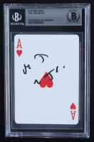 Phil Hellmuth Signed Ace Of Hearts Playing Card (BGS) at PristineAuction.com