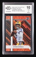Jayden Daniels 2024 Leaf Collective Promo Pro Set Shimmer Orange #PSB3 RC #7/299 (BCCG 10) at PristineAuction.com