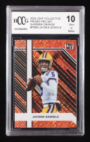 Jayden Daniels 2024 Leaf Collective Promo Pro Set Shimmer Orange #PSB3 RC #170/299 (BCCG 10) at PristineAuction.com
