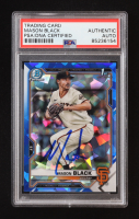 Mason Black Signed 2021 Bowman Chrome Draft Sapphire #BDC129 RC (PSA Authentic) at PristineAuction.com