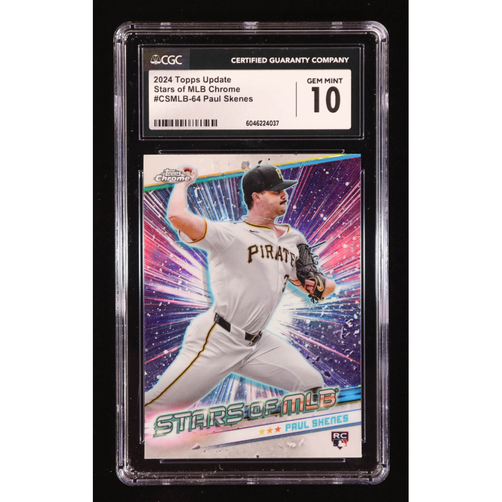Paul Skenes 2024 Topps Stars of MLB Chrome #CSMLB64 RC (CGC 10) at PristineAuction.com