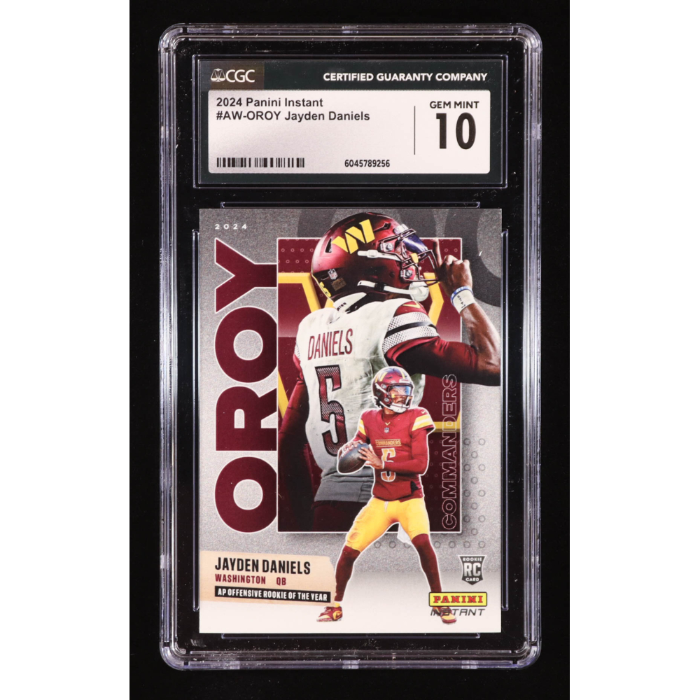 Jayden Daniels 2024 Panini Instant Award Winners #AWOROY RC (CGC 10) at PristineAuction.com