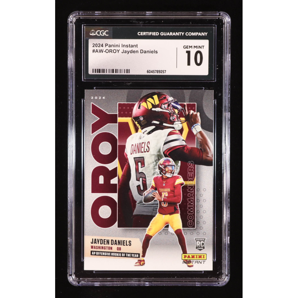 Jayden Daniels 2024 Panini Instant Award Winners #AWOROY RC (CGC 10) at PristineAuction.com