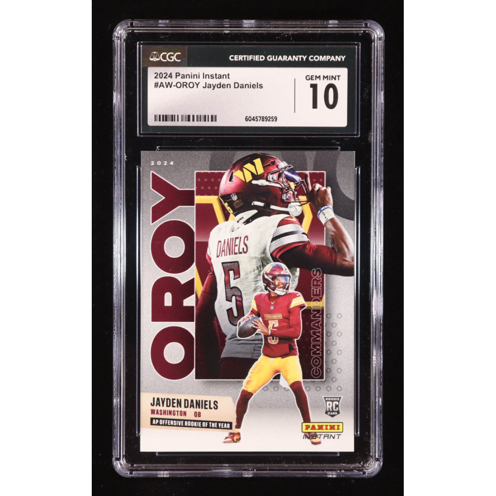 Jayden Daniels 2024 Panini Instant Award Winners #AWOROY RC (CGC 10) at PristineAuction.com