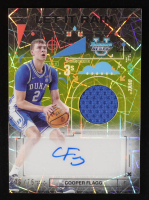 Cooper Flagg 2024-25 Bowman's Best University Let It Rain Relic Autographs Yellow Lazer Refractors #LRRACF RC #16/75 at PristineAuction.com