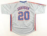 Howard Johnson Signed Jersey Inscribed "3x30/30", "1986 WS Champs" & "Mets HOF 2023" (AWM) at PristineAuction.com