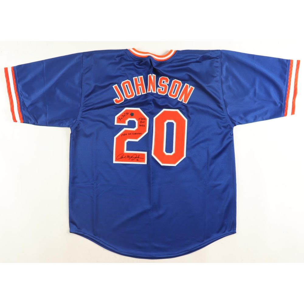 Howard Johnson Signed Jersey Inscribed "3x30/30", "1986 WS Champs" & "Mets HOF 2023" (AWM) at PristineAuction.com