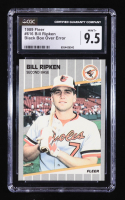 Bill Ripken Signed 1989 Fleer #616 Black Box Over Error (CGC 9.5) at PristineAuction.com