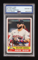 Wilyer Abreu Signed 2025 Topps Heritage #89 (PSA | Auto 10) at PristineAuction.com